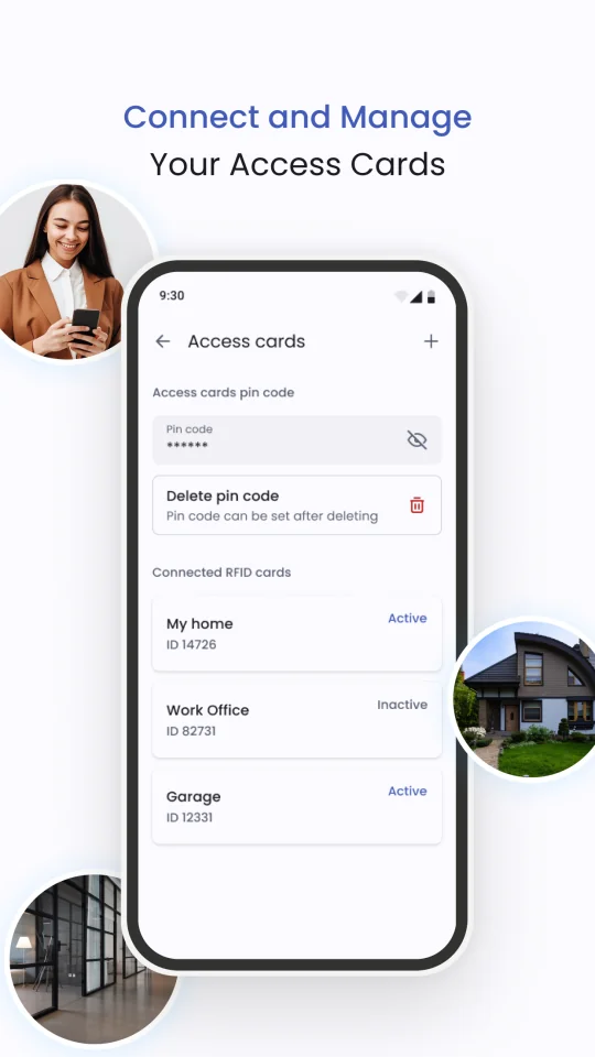 Defigo Flutter app screen — incoming video call from the building intercom