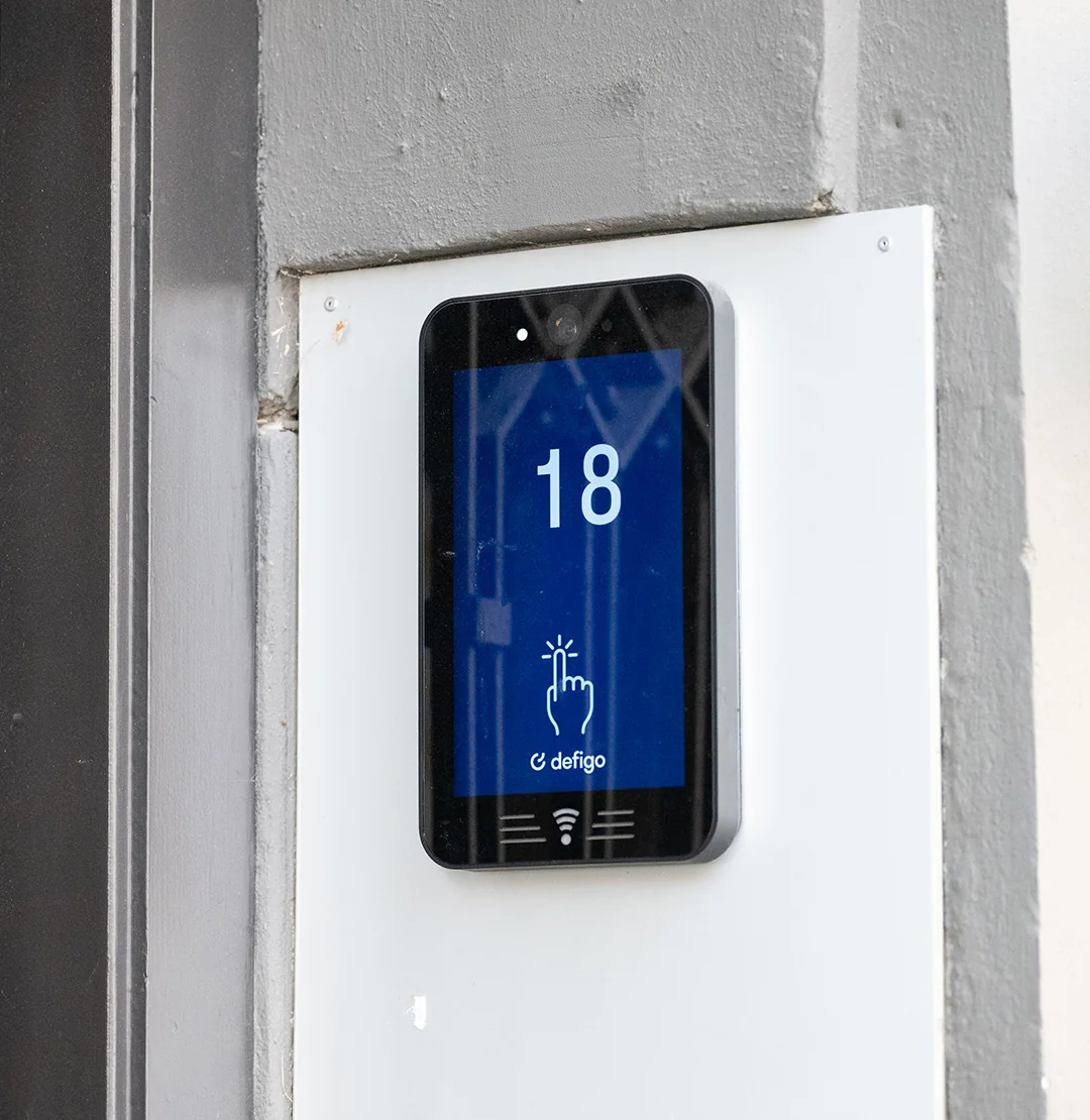 Multifamily residential building in Norway with Defigo smart intercom installed at the entrance