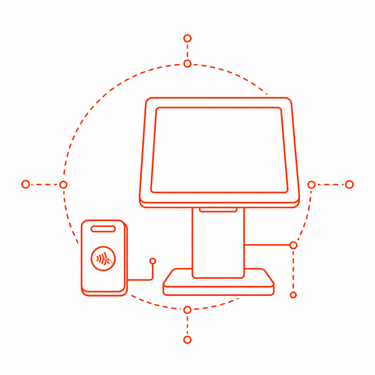 Retail and hospitality device schematic